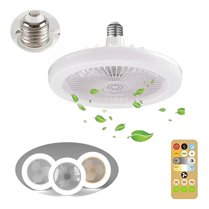 Ventilador de Techo com Luz LED